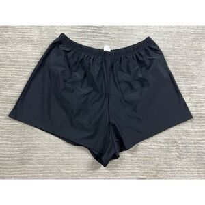 Barefoot Miss California Swim Shorts Womens‎ 16 Black Made in USA Nylon Blend